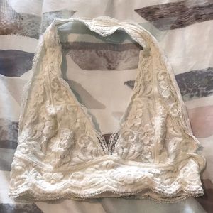 Free People lace halter bralette